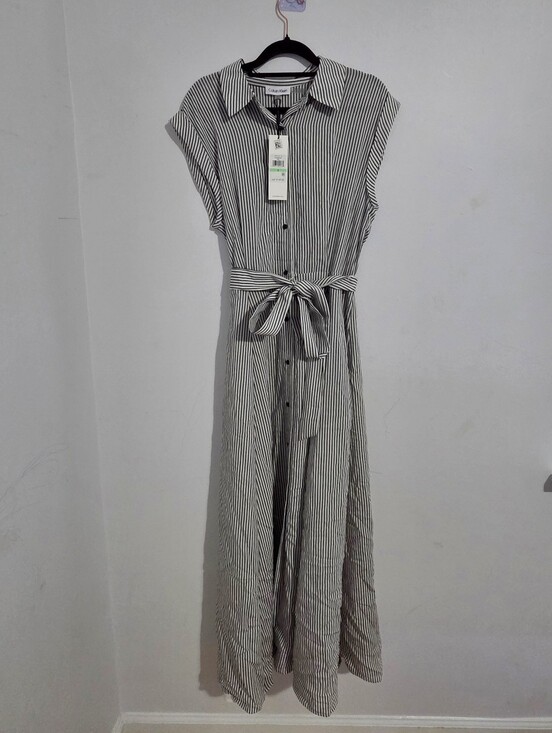 Calvin Klein Dresses & Skirts - Calvin Klein Striped Maxi Dress NWT
